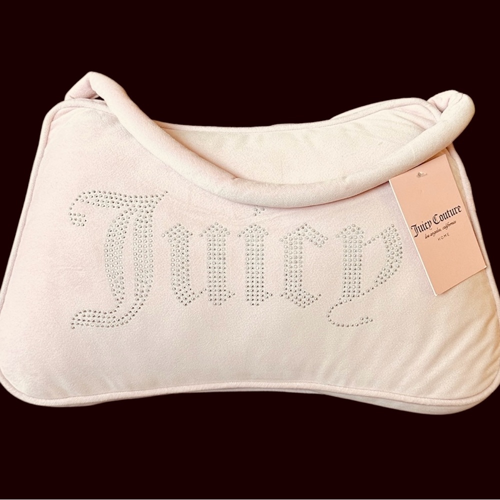 NWT Juicy Couture Blush Pink Decorative Pillow